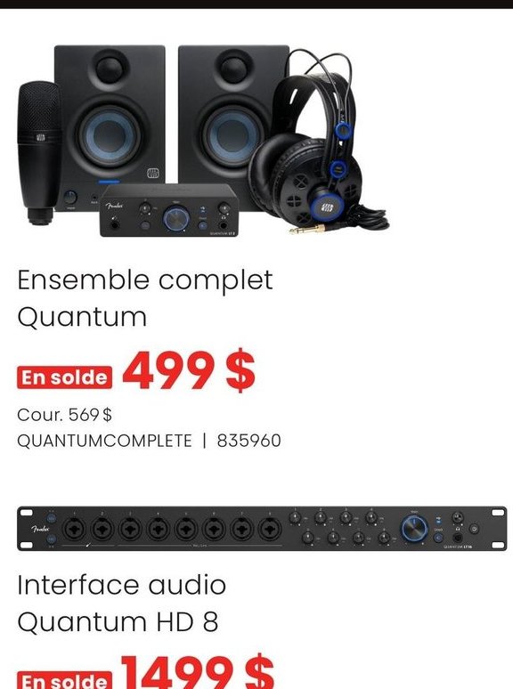 Fender Ensemble complet Quantum