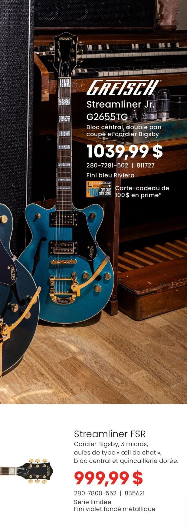 Gretsch Streamliner Jr. G2655TG