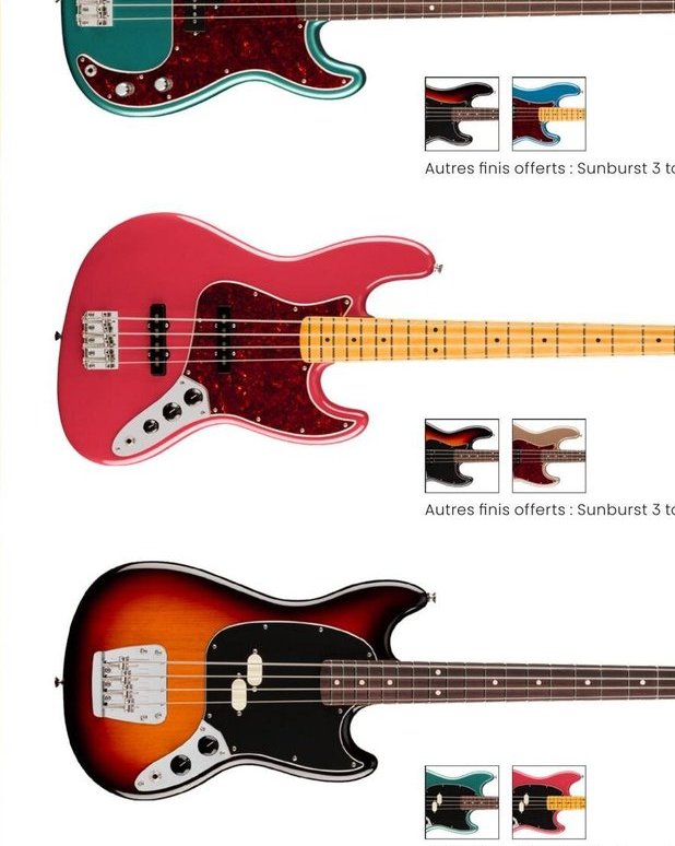 Fender Série American Professional Classic Bass…