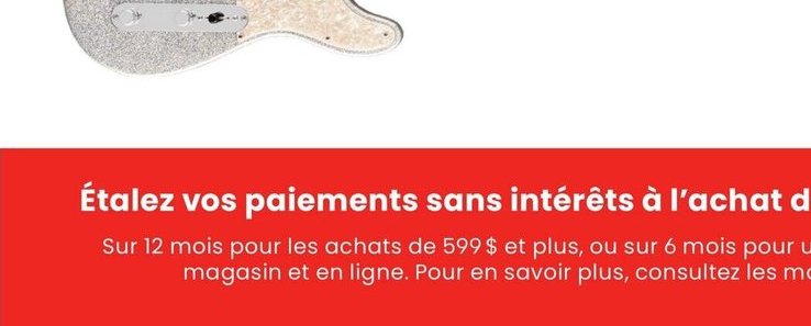 Fender Telecaster Player II modèle 75e annivers…