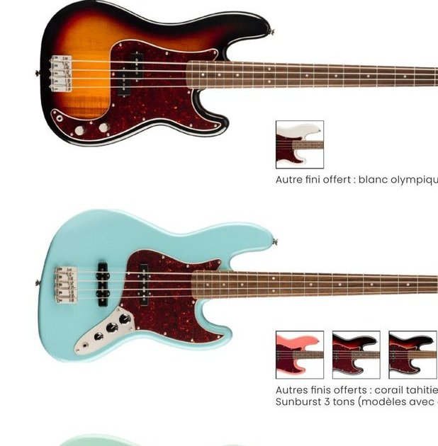 Basse Telecaster Classic Vibe