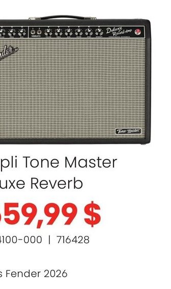 Fender Ampli Tone Master Deluxe Reverb