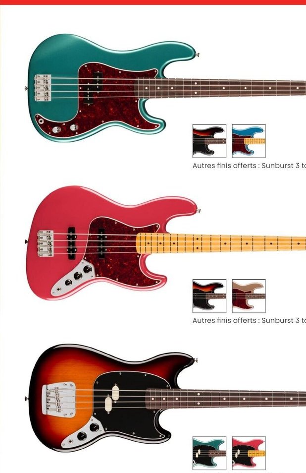 Fender Série American Professional Classic Bass…