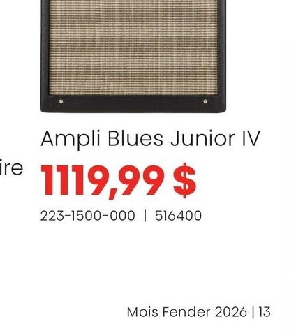 Ampli Blues Junior IV
