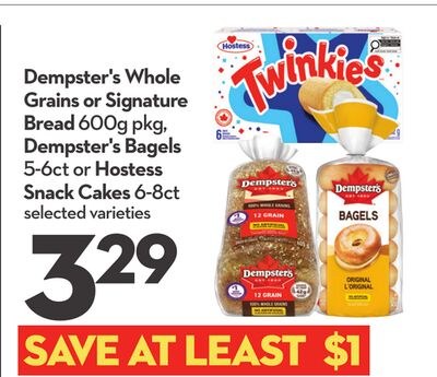 Dempster's Whole Grains or Signature Bread 600g…
