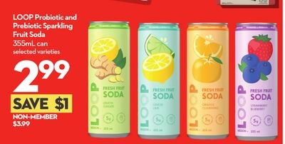 Probiotic and Prebiotic Sparkling Fruit Soda