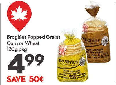 Popped Grains Corn or Wheat