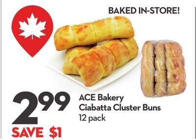 Ciabatta Cluster Buns