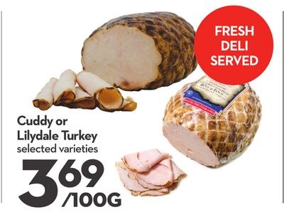 Cuddy or Lilydale Turkey