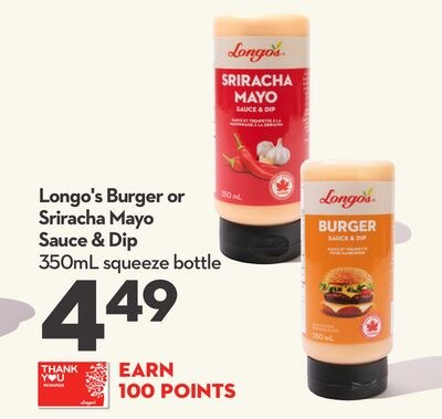 Burger or Sriracha Mayo Sauce & Dip