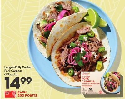 Fully Cooked Pork Carnitas