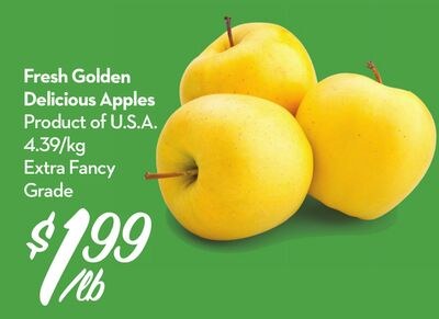 Fresh Golden Delicious Apples
