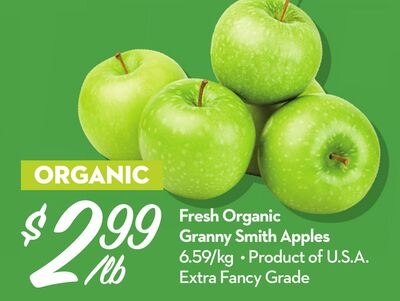 Fresh Organic Granny Smith Apples