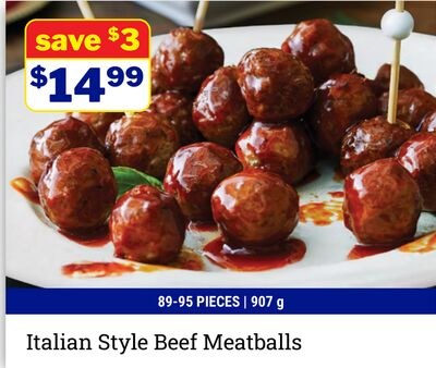 Italian Style Beef Meatballs