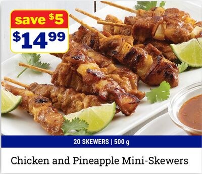 Chicken and Pineapple Mini-Skewers