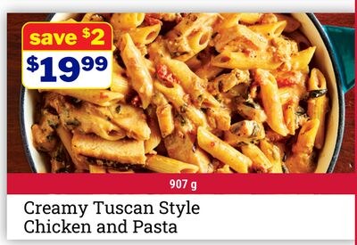 Creamy Tuscan Style Chicken and Pasta