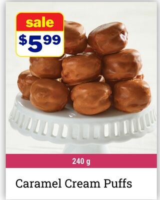 Caramel Cream Puffs