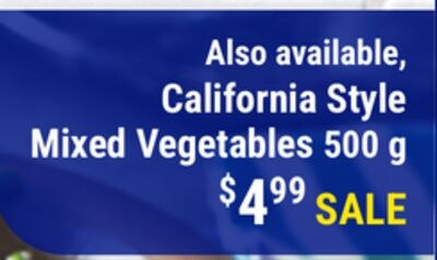 California Style Mixed Vegetables