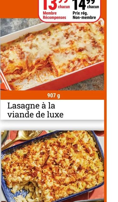 Lasagne à la viande de luxe