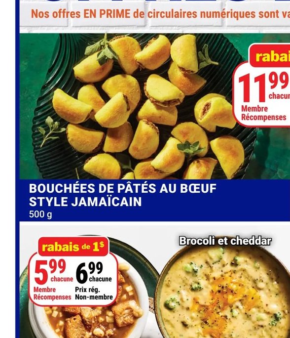 Bouchées de pâtés au boeuf style jamaïcain