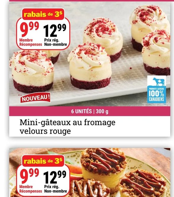 Mini-gâteaux au fromage velours rouge