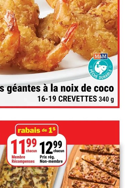 Crevettes géantes à la noix de coco