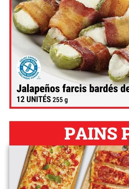 Jalapeños farcis bardés de bacon