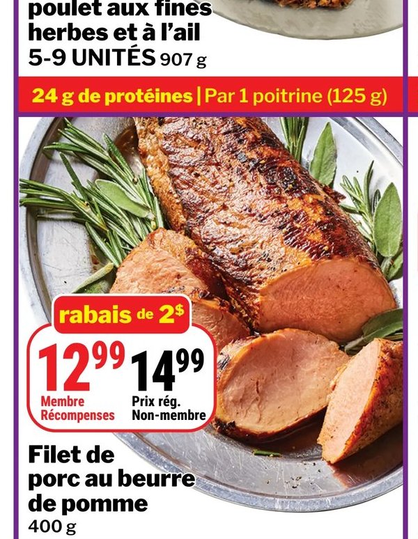 Filet de porc au beurre de pomme