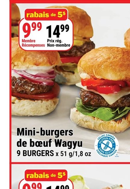 Mini-burgers de bœuf Wagyu