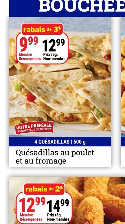 Quésadillas au poulet et au fromage