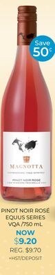 PINOT NOIR ROSÉ EQUUS SERIES VQA