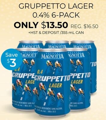 Gruppetto Lager 0.4% 6-Pack