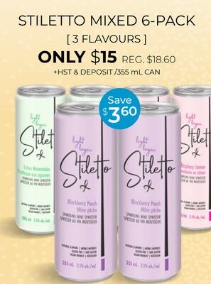 Stiletto Mixed 6-Pack