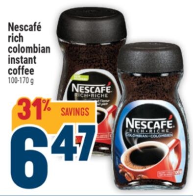 Nescafé rich colombian instant coffee