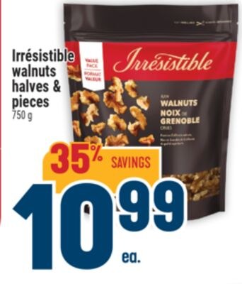 Irrésistible walnuts halves & pieces
