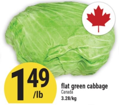 flat green cabbage