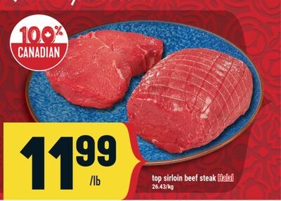 top sirloin beef steak