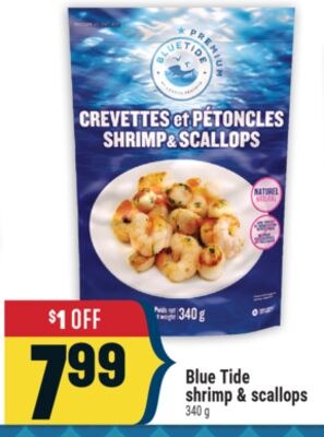 Blue Tide shrimp & scallops