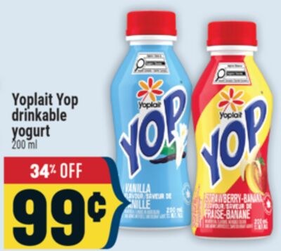 Yoplait Yop drinkable yogurt