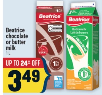 Beatrice chocolate or butter milk