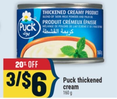 Puck thickened cream