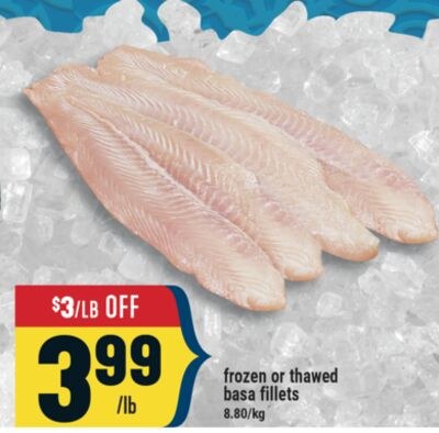 frozen or thawed basa fillets