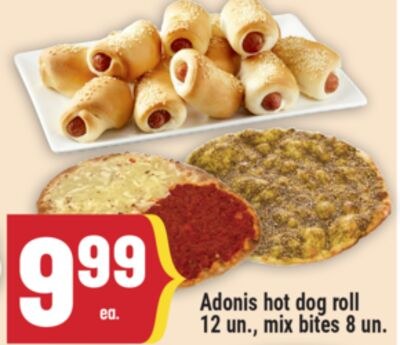 Adonis hot dog roll