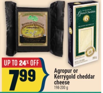 Agropur or Kerrygold cheddar cheese