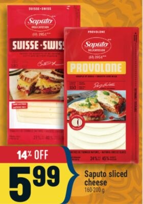 Saputo sliced cheese