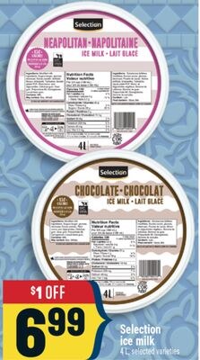 Selection ice milk