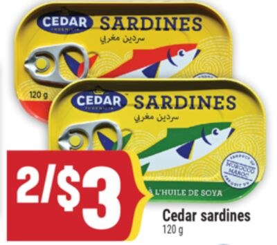 Cedar sardines
