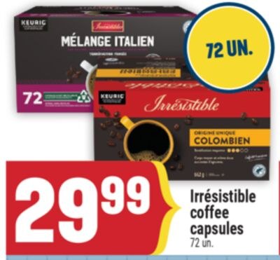 Irrésistible coffee capsules
