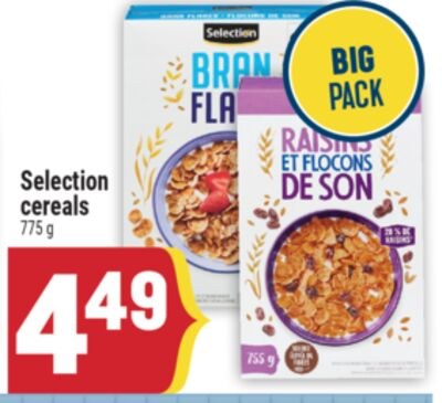 Selection cereals