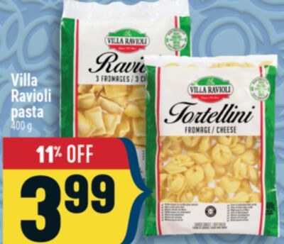 Villa Ravioli pasta